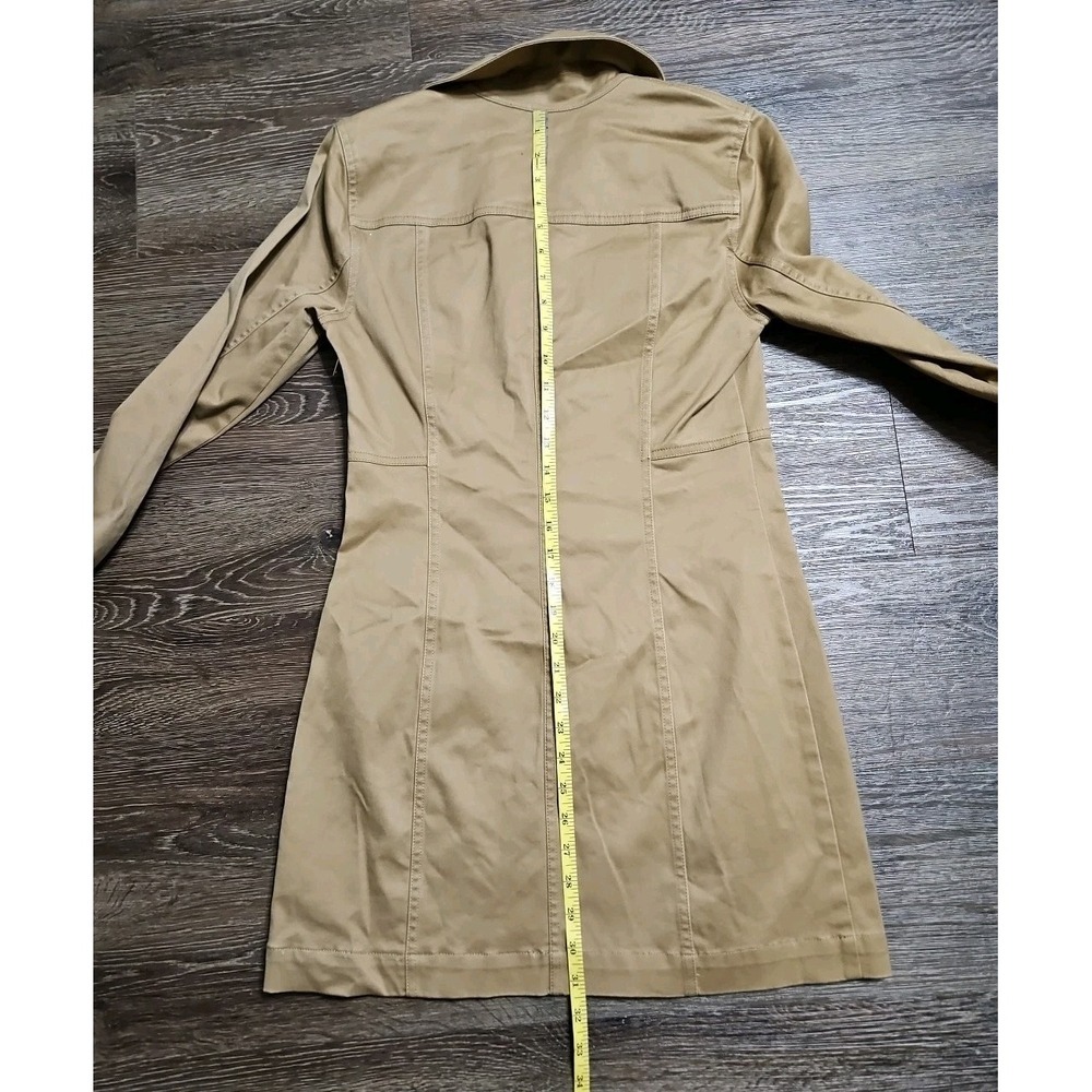 Michael Kors Chain Lace-Up Mini Dress In Dark Camel Size 0 - Picture 13 of 15